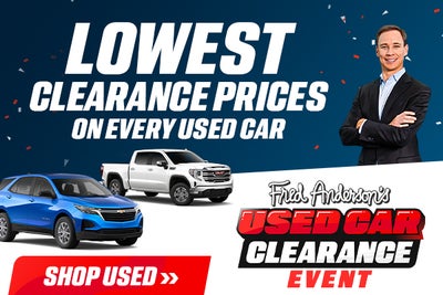 Fred Anderson's Big Used Car Clearance Event